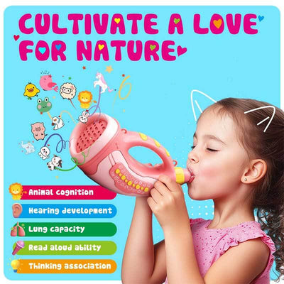 Fidtoy Animal Sounds Horn Toy for Toddlers Interactive Learning & Lung Training