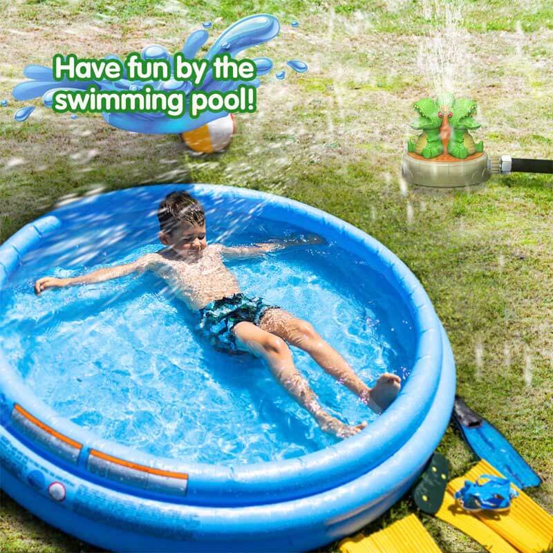 Fidtoy Jouet arroseur d'eau Dinosaure pour enfants, amusement estival en plein air