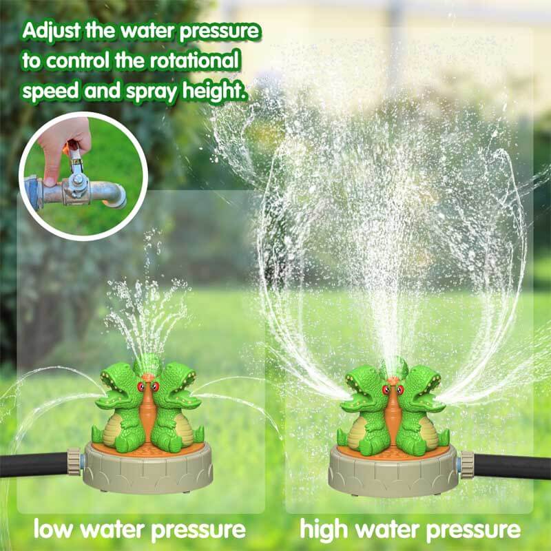 Fidtoy Jouet arroseur d'eau Dinosaure pour enfants, amusement estival en plein air