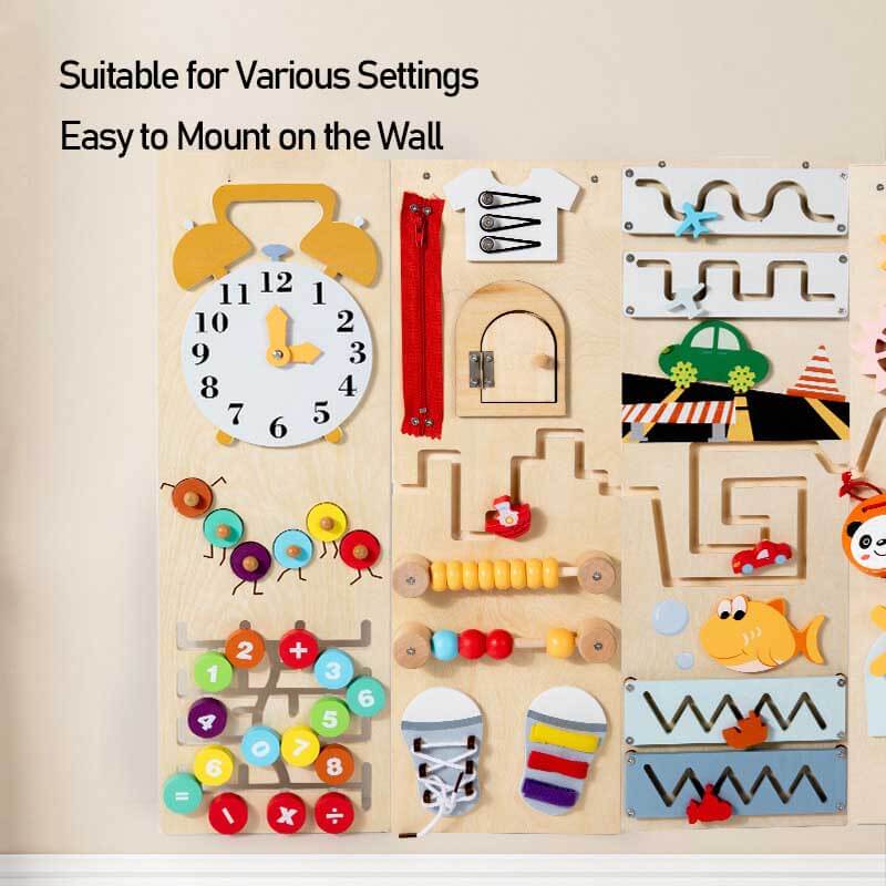 Fidtoy Planche d'activités Montessori murale pour enfants