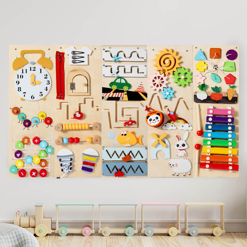 Fidtoy Planche d'activités Montessori murale pour enfants