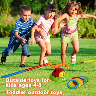 Juguete de lanzamiento y salto 2 en 1 LadybugFidtoy Musical Jump and Toss Ladyfly Fun Toy – Juego activo 2 en 1 para interiores y exteriores para niños de 5 a 7 años
