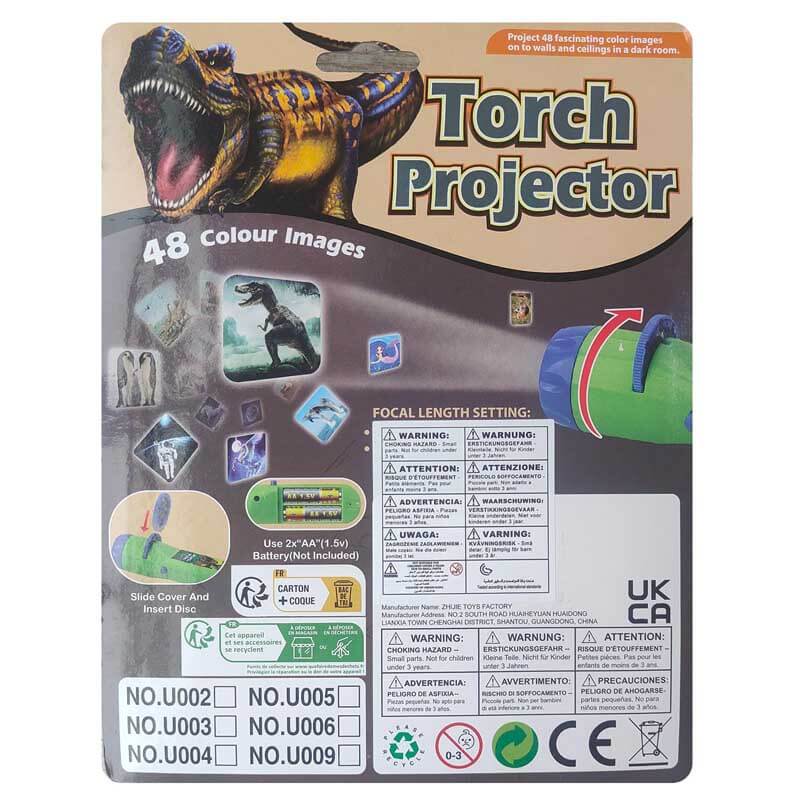 Fidtoy Kids Torch Projector Toy Animal Space Learning Light