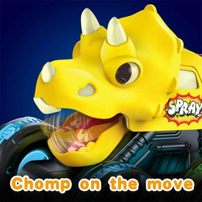 Fidtoy Ensemble de jouets Monster Truck Dinosaure pour tout-petits avec lumières LED