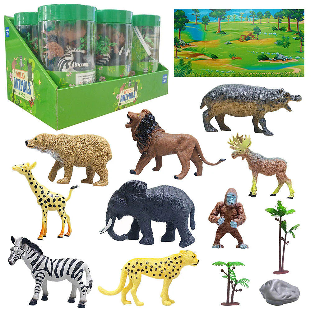Mini Figuras de Animales de Granja con Árbol - 388