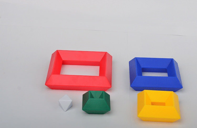 30 Piezas de Bloques de Construcción de Pirámide Cúbica 3D