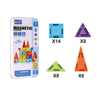 TravelTiles™ Mini Kit Magnético de Construcción - Mantiene a los Niños Entretenidos y Aprendiendo en Cualquier Lugar
