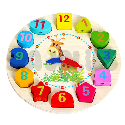 Horloge à lacer en bois