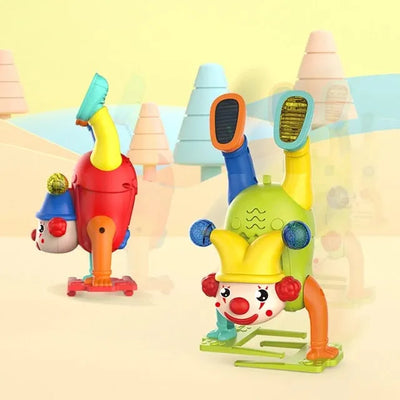 Fidtoy Light and Sound Crazy Upside Down Joker Toy for Toddlers Musical Walking Circus Play