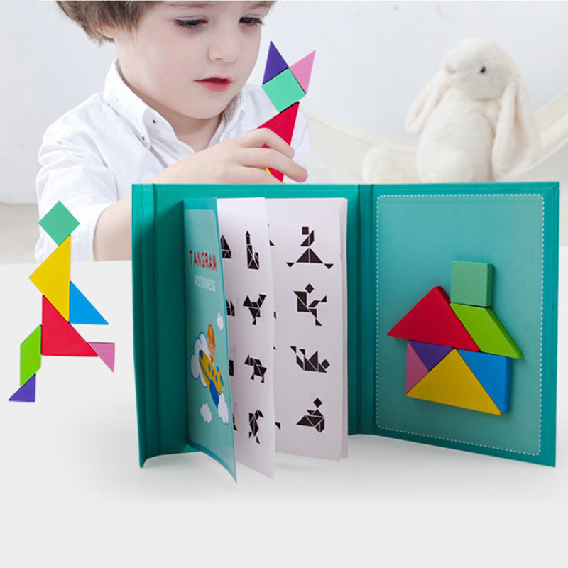 3D Puzzle Tangram Game™ - Diversión sin fin con rompecabezas - Juego de rompecabezas magnético