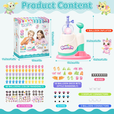 Balloon Inflate Toy Squishy Toys, Kawaii Squishies Party Favors for Kids 4-8 8-12 Glow in The Dark Squishy Pack Refills - DIY Squishy Making Kit