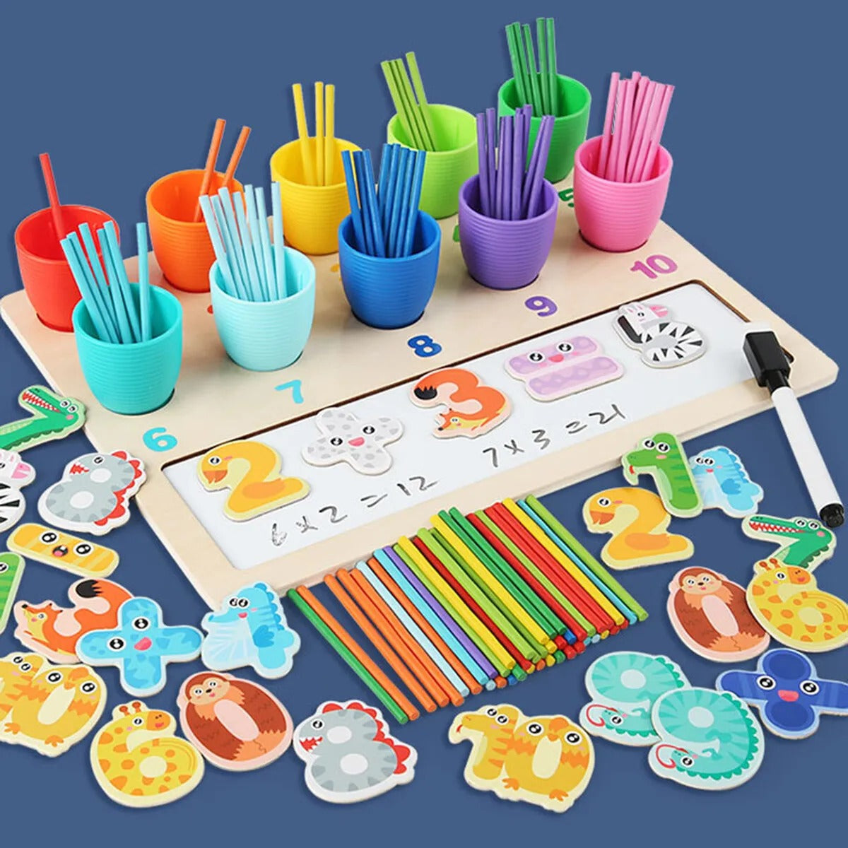Tableau d'apprentissage de classification mathématique pour l'éducation préscolaire - 65