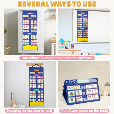 132 Visual PECS Cards Weekly Behaviour Board for Autism & ADHD