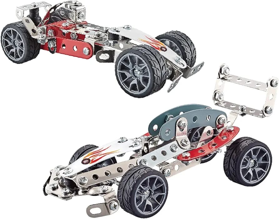 Modèles de construction en acier de véhicules de course STEAM 105 pièces