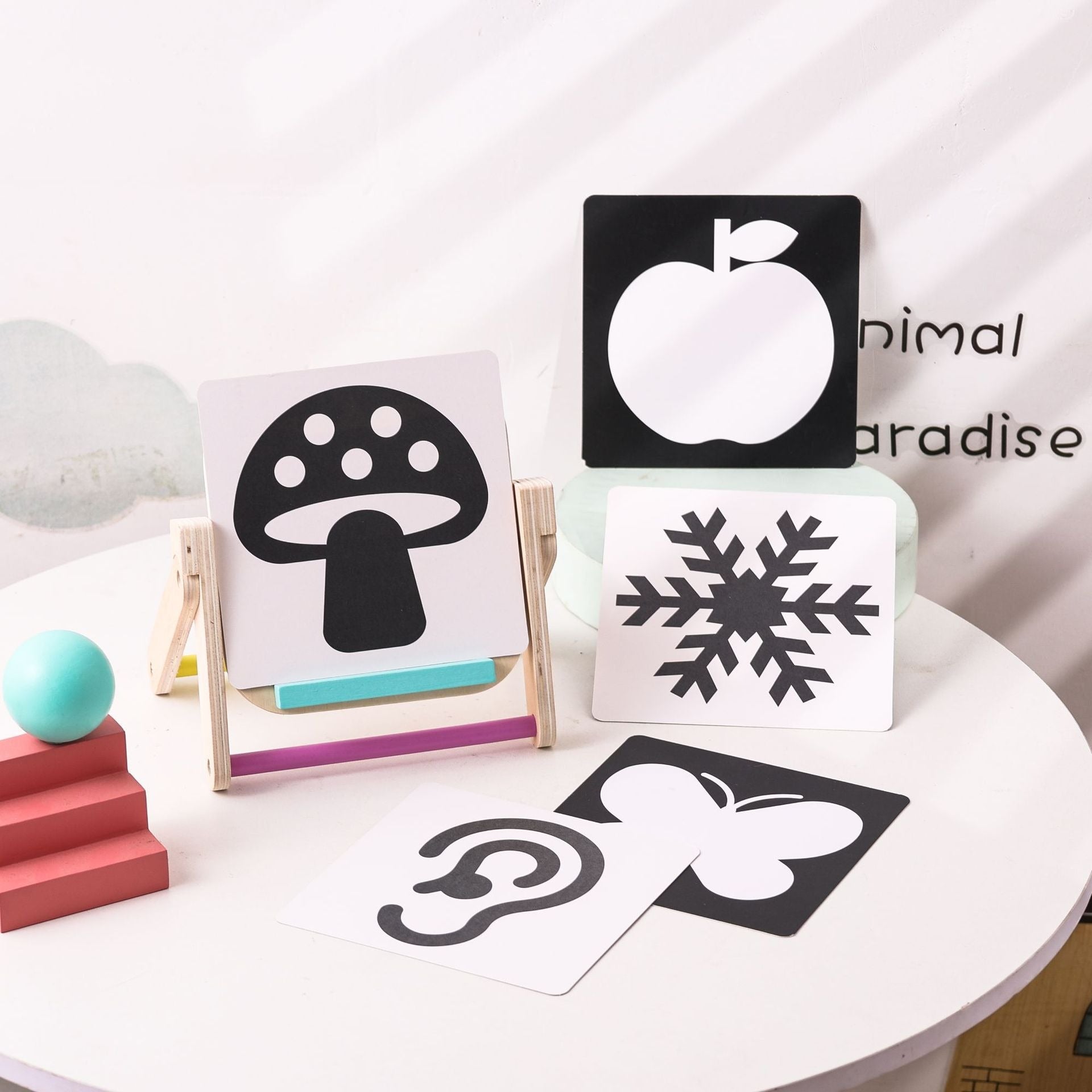 Set de seguimiento visual Montessori para bebés - Kit de desarrollo