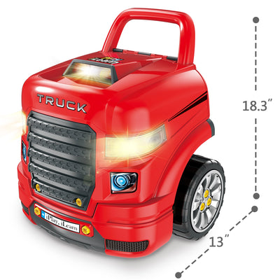 Juego de juguete Fidtoy para reparación de motor de camión para niños a partir de 3 años Juego mecánico
