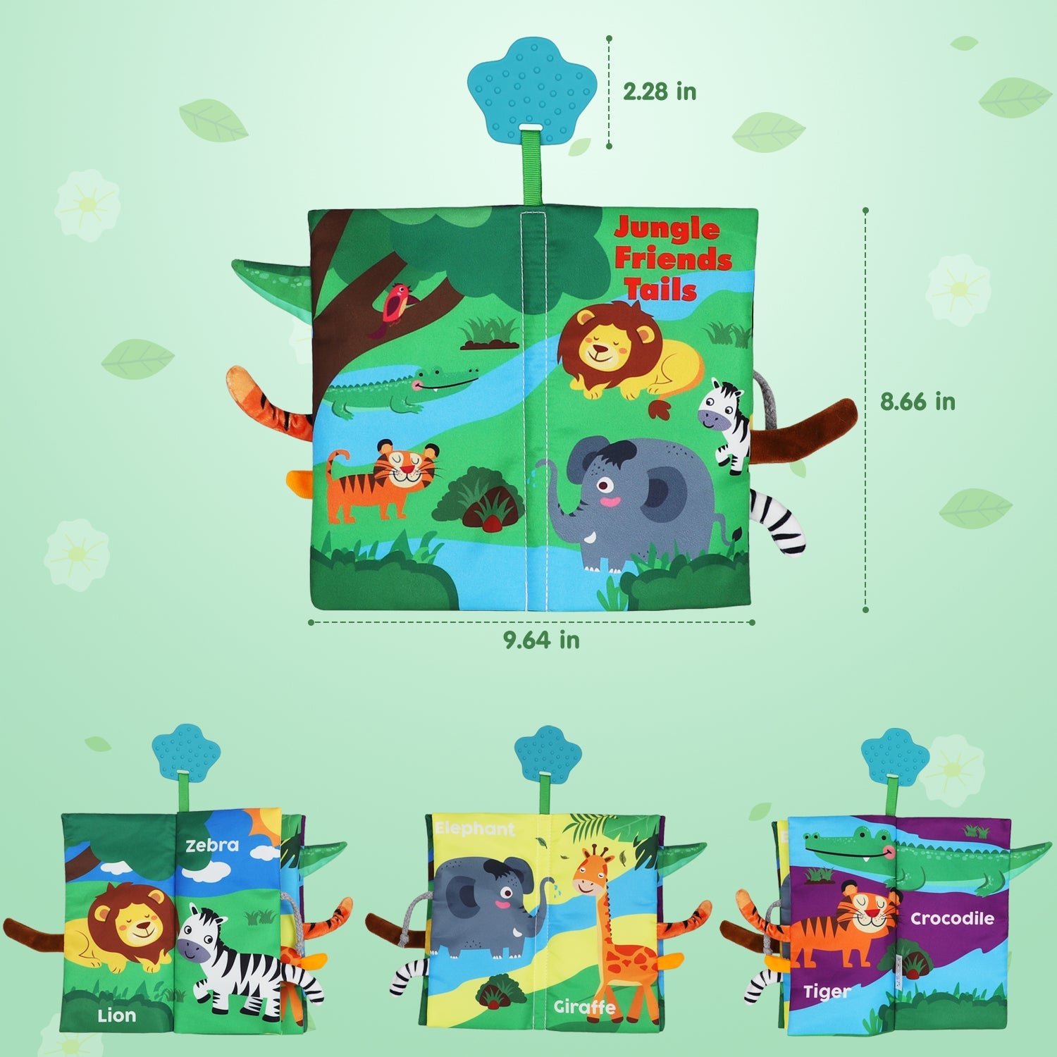 Set de libros de tela suave Fidtoy para bebés de 0 a 6 meses Juguete sensorial