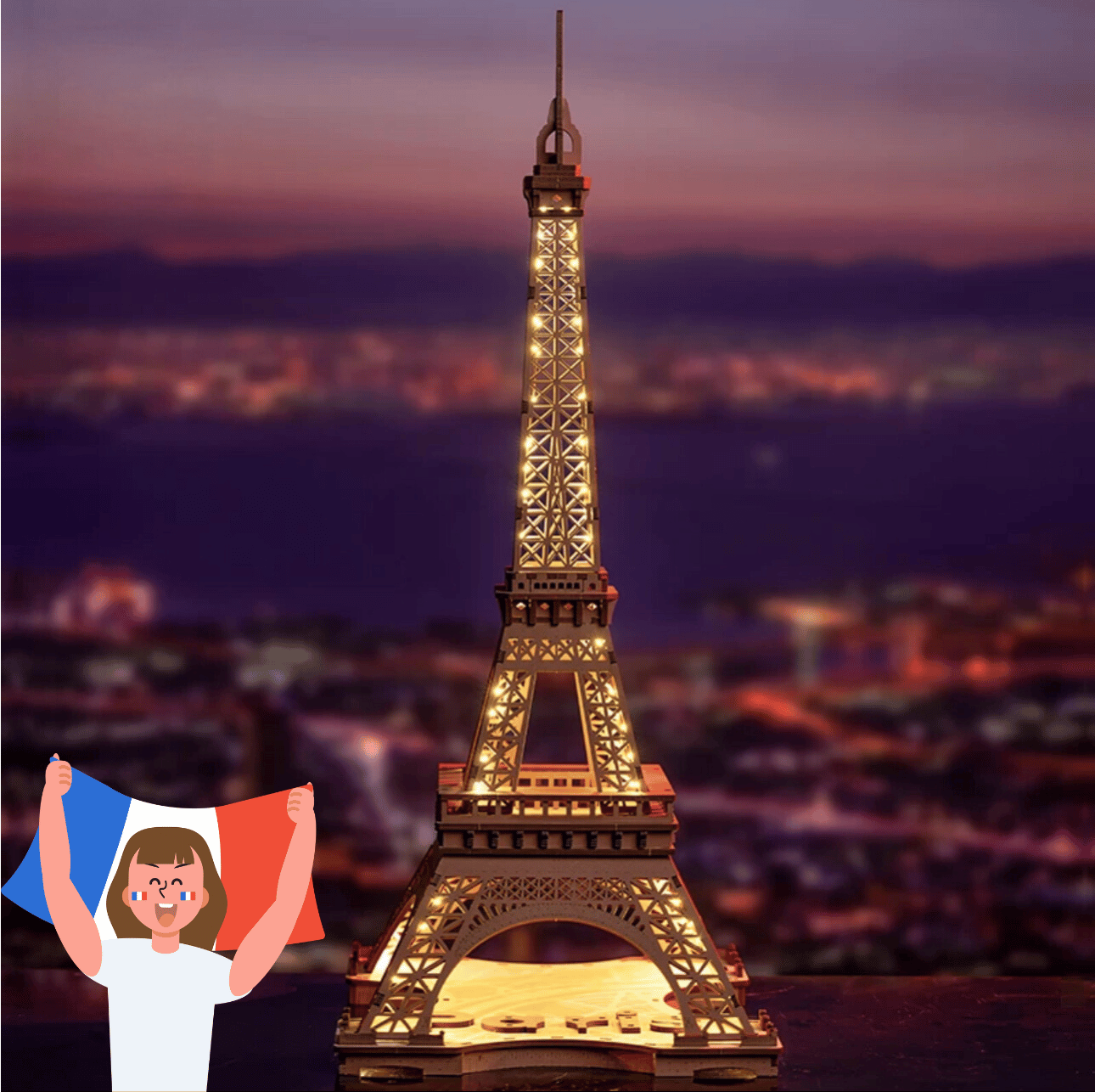 Puzle de madera 3D Torre Eiffel
