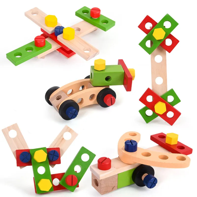 Caja de Herramientas de Madera Juguete Montessori