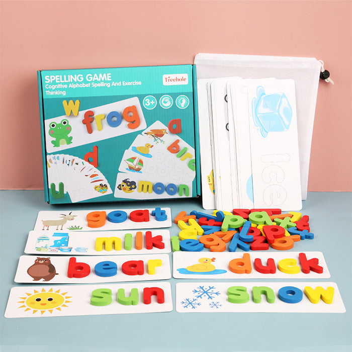 Juego de deletreo del hueco del árbol/Me encantan las matemáticas -Juguetes educativos de matemáticas