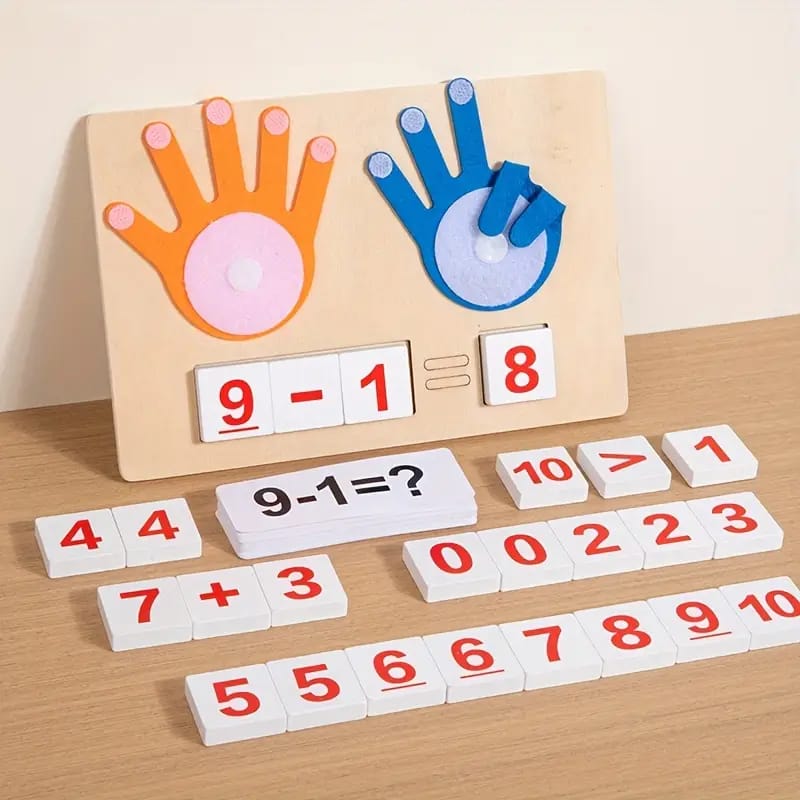 Operación Aritmética con los Dedos - Kit de Matemáticas de Madera - 826