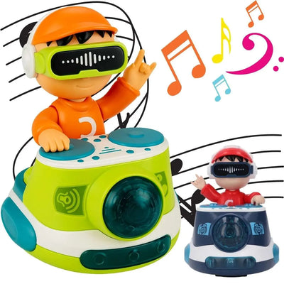Jouet de danse DJ Fidtoy avec lumières musicales et mouvement automatique