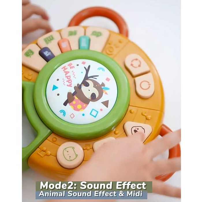 Fidtoy Joli jouet musical piano-tambour pour l'apprentissage des tout-petits