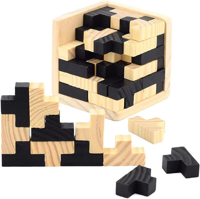 Cubo de madera rompecabezas de IQ - 689