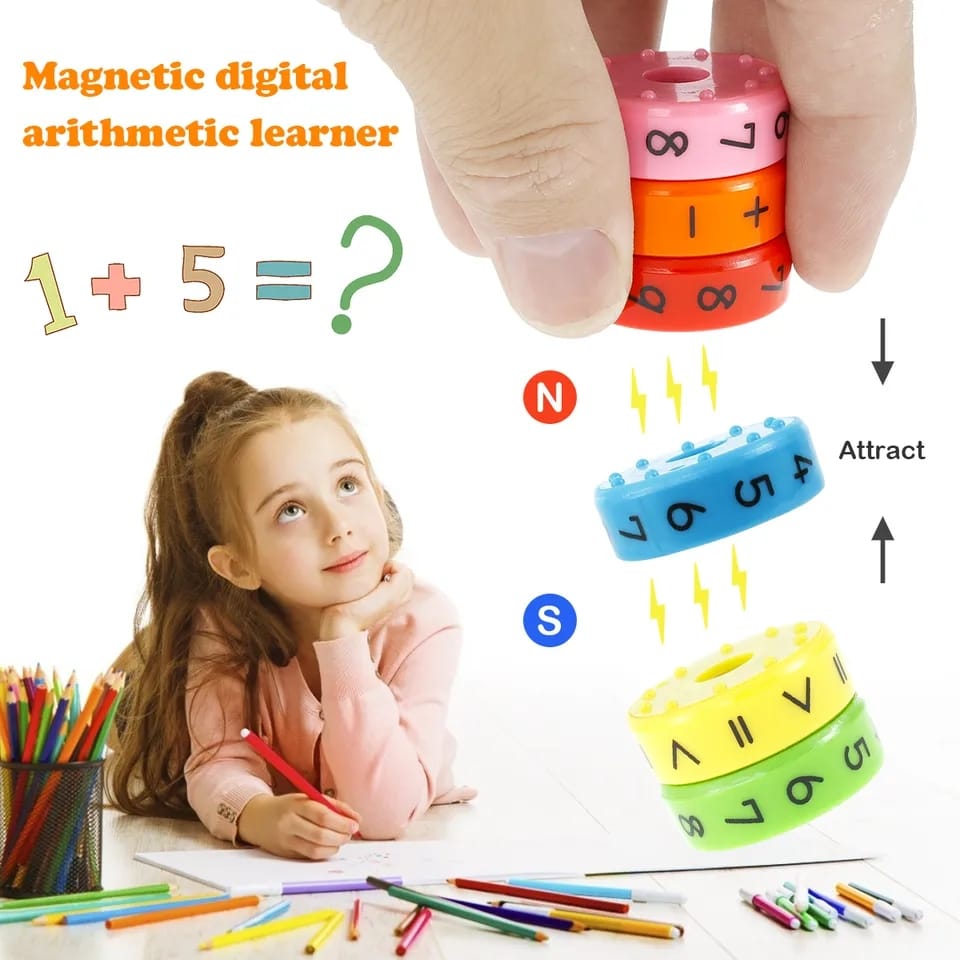 Mini rueda giratoria magnética de operaciones matemáticas - 313