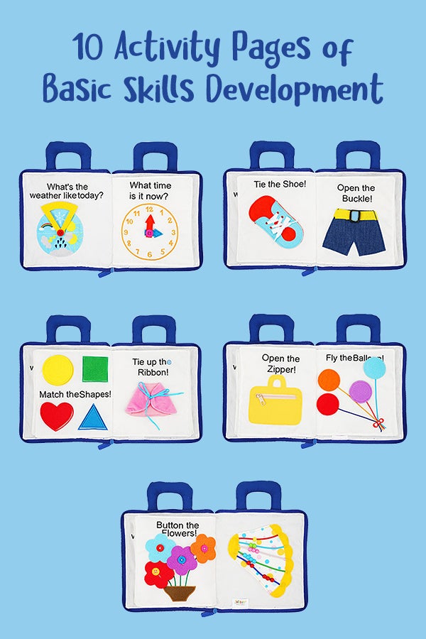 Mi primer libro Montessori portátil de actividades divertidas de aprendizaje