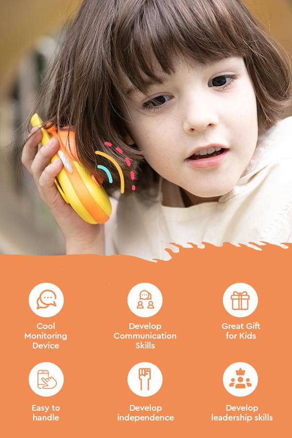 Jouet talkie-walkie interphone pour enfants Magic Little Bee