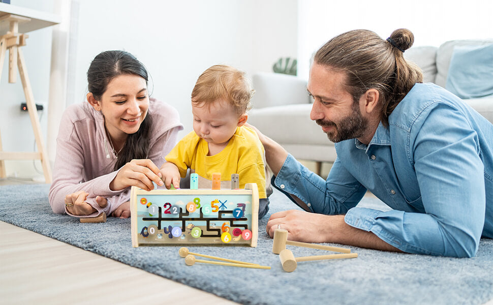 Dream Babies | Juguete educativo de madera Montessori 3 en 1