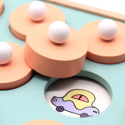 Juego de Ajedrez de Memoria de Madera - Rompecabezas Educativo 3D para Niños y Familia