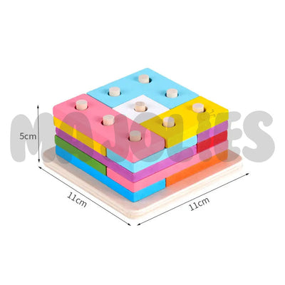 Casse-tête empilable et de tri Brainy Blocks