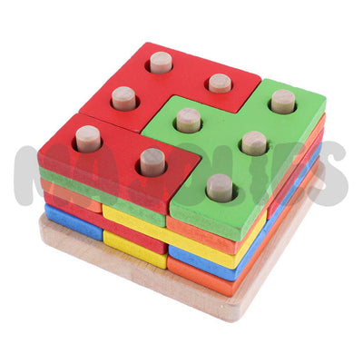 Casse-tête empilable et de tri Brainy Blocks
