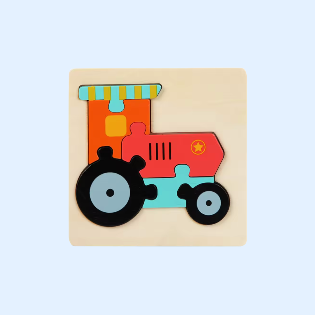 Fidtoy Puzzle en bois Forme et apprentissage Montessori pour les tout-petits