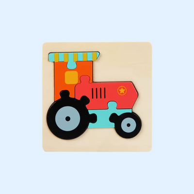 Fidtoy Puzzle en bois Forme et apprentissage Montessori pour les tout-petits