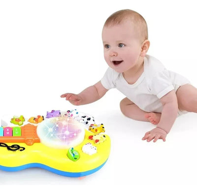 Juguete de guitarra musical Fidtoy Giraffe con luz y sonido para niños