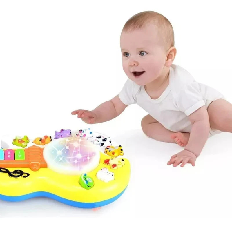 Fidtoy Guitare Musicale Girafe avec Lumières et Sons pour Enfants
