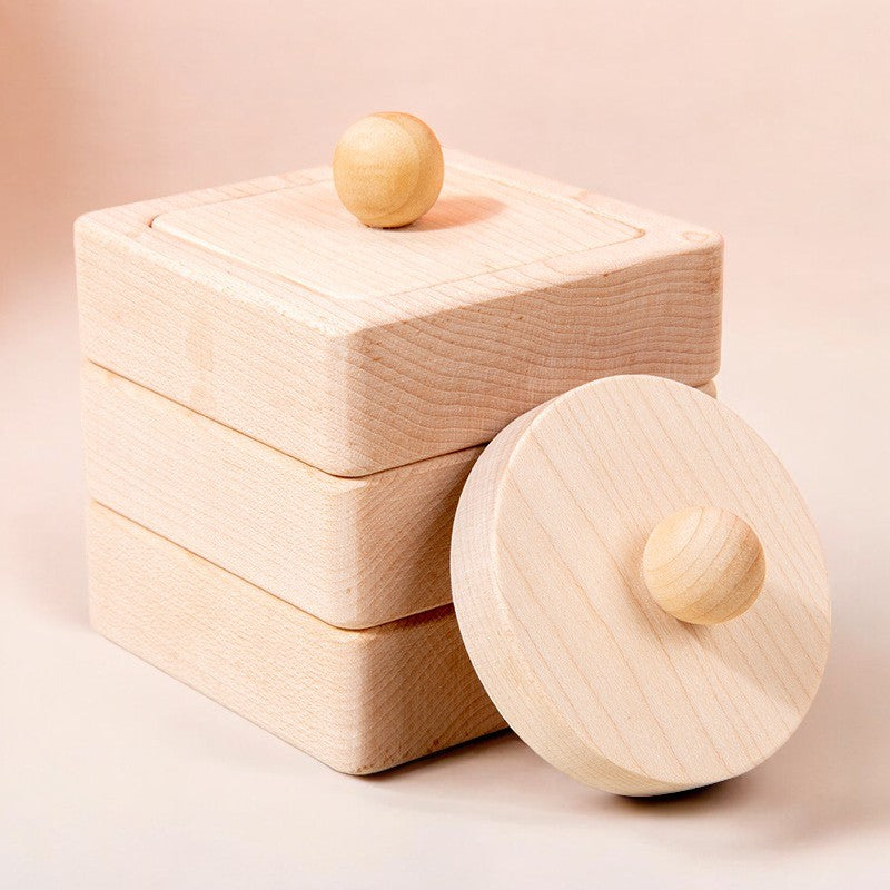Tablero de reconocimiento de formas de madera para niños pequeños