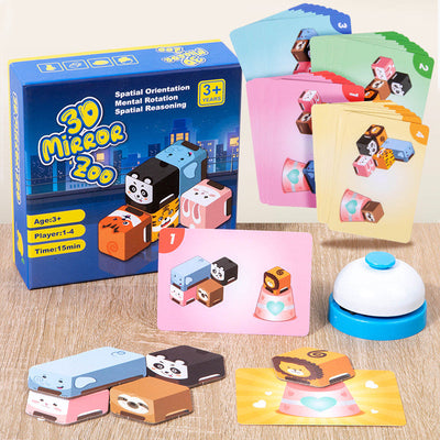 Jeu de miroir 3D Fidtoy - Apprentissage de la logique animale