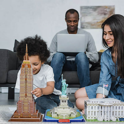 Ensemble de puzzles 3D de monuments Fidtoy pour enfants et adultes