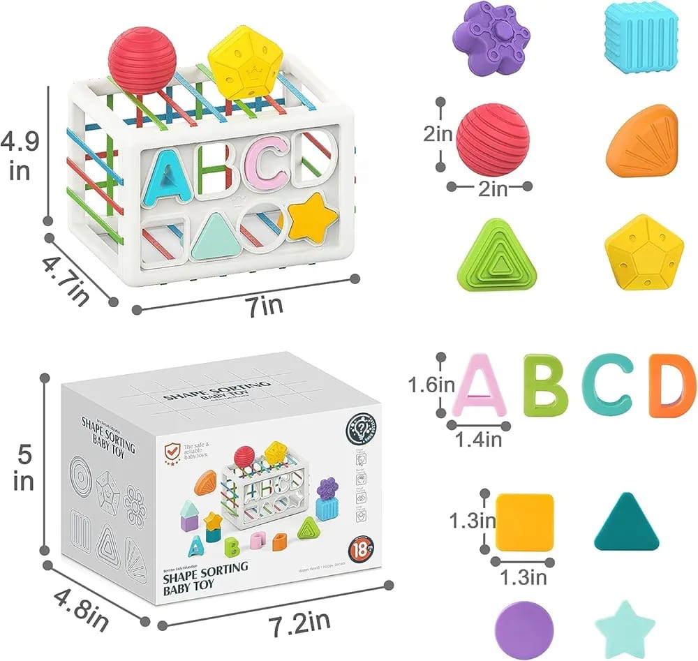 Clasificador de formas y abecedario Huanger para bebés - 209