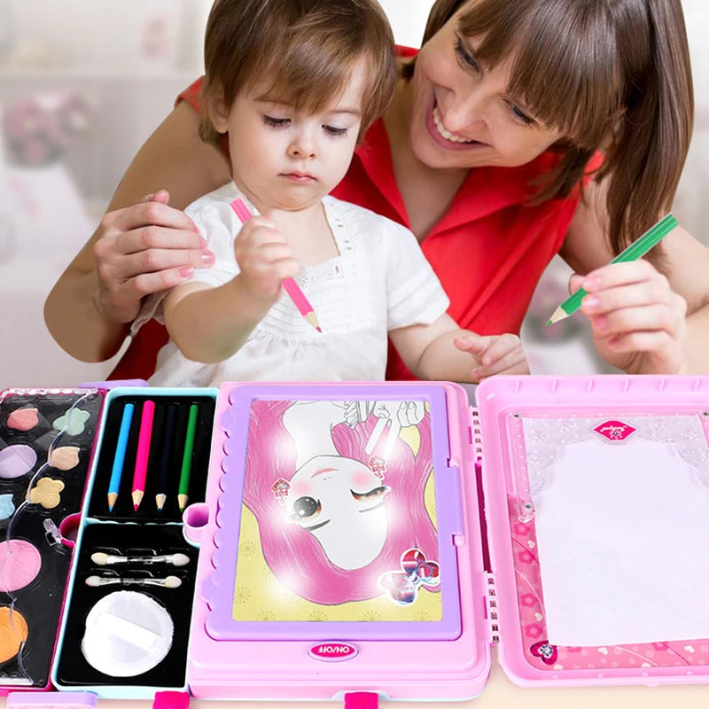 Trousse de Maquillage pour Enfants – Kit d'Art de Peinture Faciale Fantaisie et Amusant