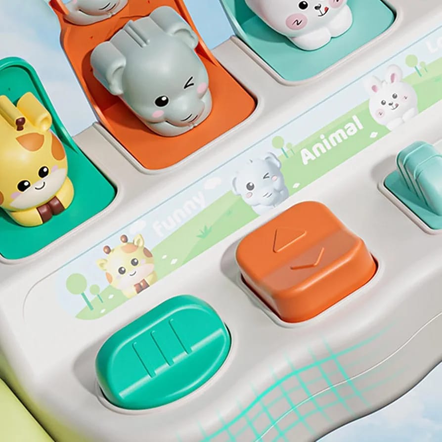 Fidtoy Jouet Pop Up Éducatif avec Animaux Mignons pour Tout-Petits de 12 Mois et Plus, Jeu Interactif Cause à Effet avec Animaux