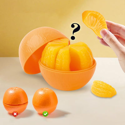 Défi d'assemblage de puzzle à motif orange - 44C
