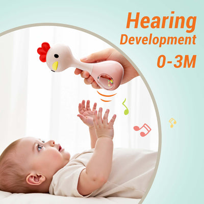 Fidtoy Lot de 5 jouets de dentition et hochets pour bébés nouveau-nés