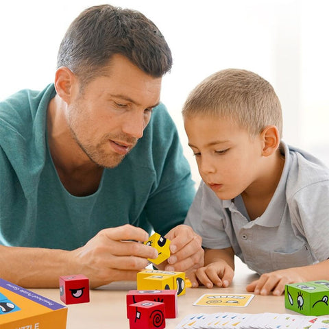 Cubo Rompecabezas Educativo Montessori – Tangram para Niños