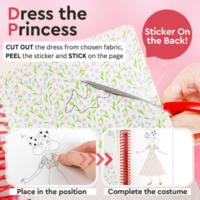 Little Designer - Magic Club | Fashion Design with Fabrics, Accessory stickers, colors
