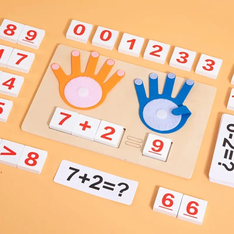 Operación Aritmética con los Dedos - Kit de Matemáticas de Madera - 826